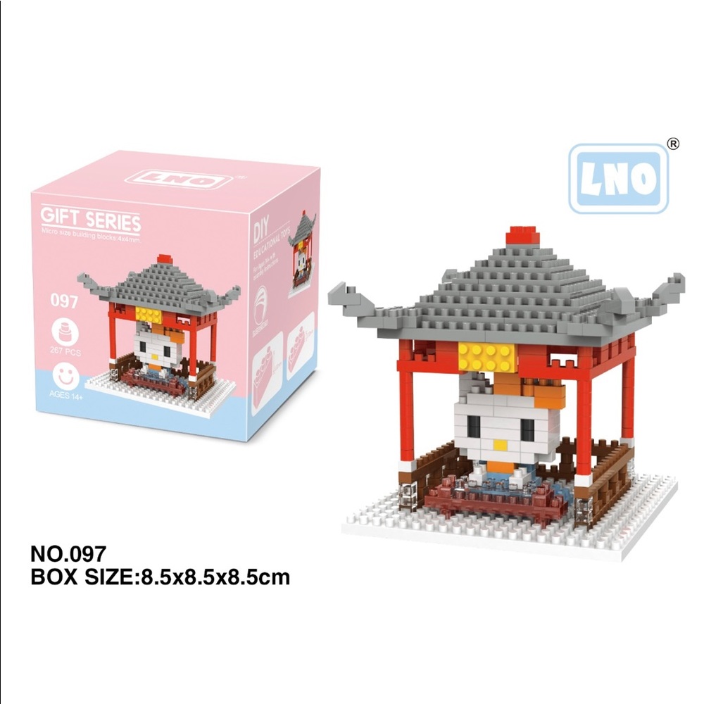 Hello Kitty Temple 267pcs Nano Blocks